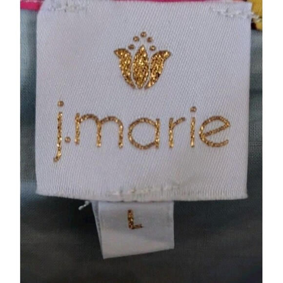 J Marie Sloan Belted Dress Size L Button Pockets100% Cotton Excellent Condition - Picture 2 of 13